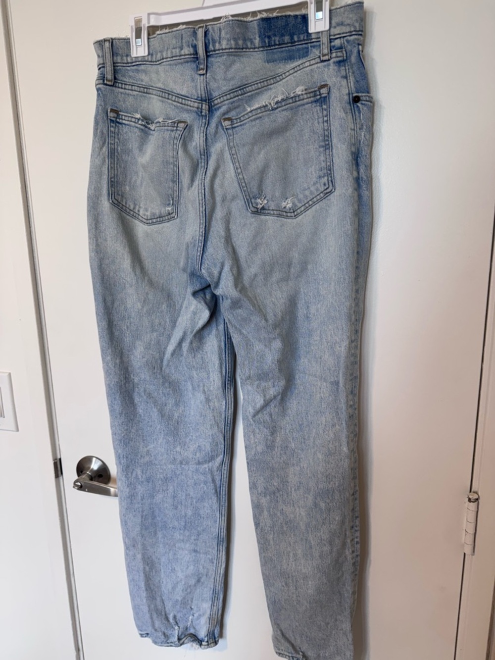 Abercrombie & Fitch Light Blue Straight-Leg Women's Jeans - Picture 5 of 7